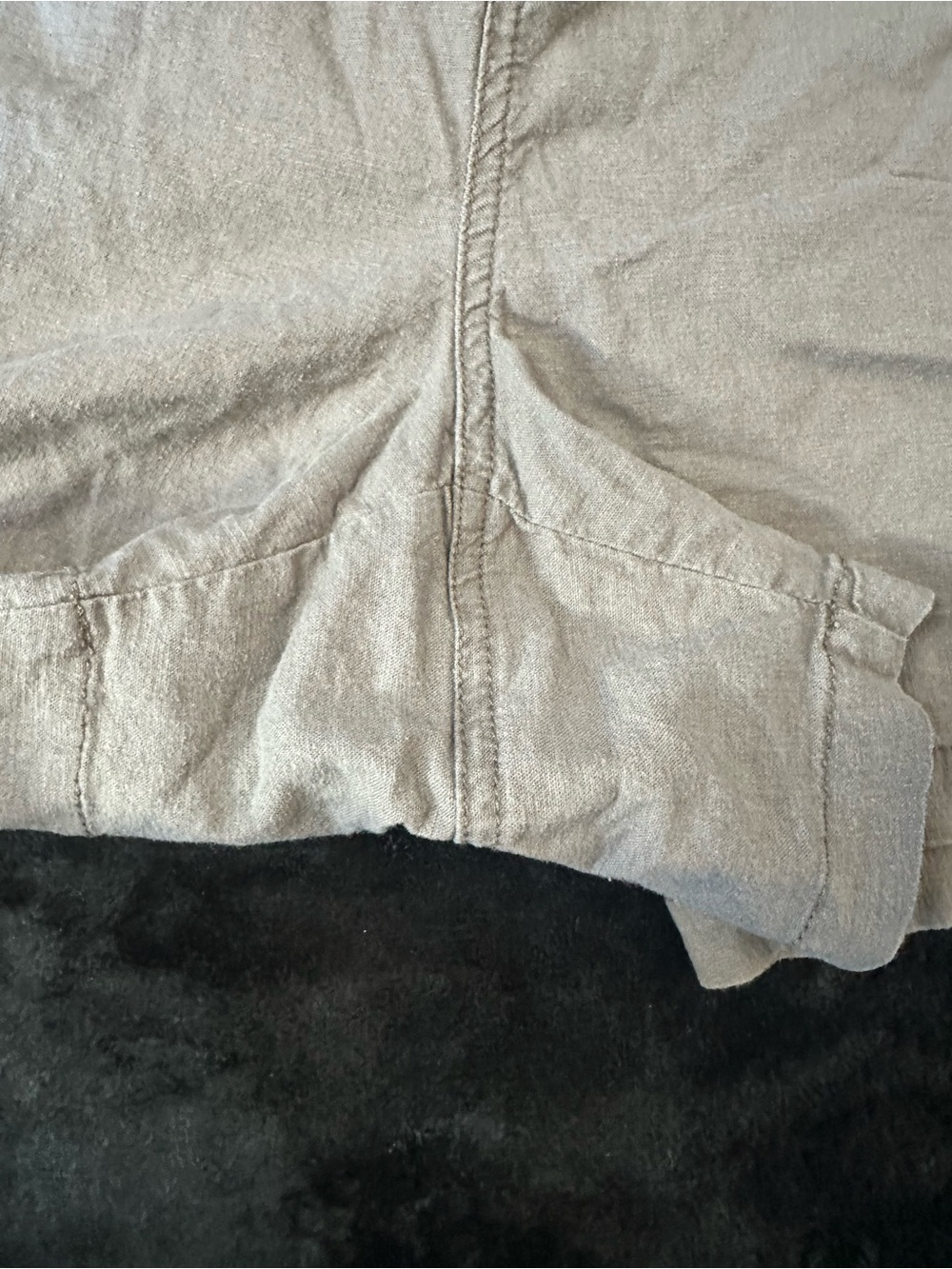 Torrid Taupe Linen Blend Drawstring Shorts Size 16 Relaxed Casual Summer - Picture 8 of 12